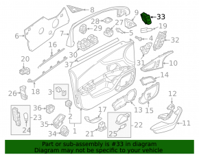 BSM Button Audi A6 C7 12-18