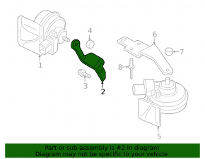 High signal bracket Audi A6 C8 19-
