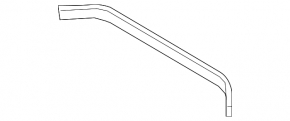 BMW X7 G07 19-24 front hood seal on the bumper