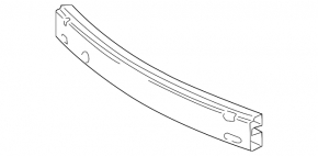 Front bumper reinforcement Toyota Camry v50 14 usa with fang