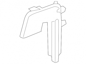 Left upper radiator deflector for Toyota Prius C 15-17