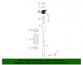 Shock absorber support rear left Hyundai Elantra 21-