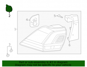 Left outer light mount for VW Tiguan 18-24
