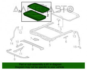 Hatch assembly Honda Accord 13-15 gray