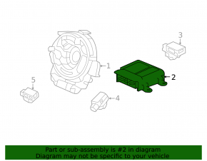 SRS airbag module (airbag computer) for the 16-17 Honda Accord