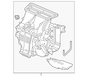 Heater housing bare Acura TLX 15- FWD