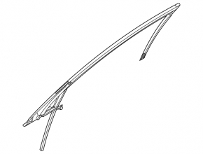 Triangle door glass with seal, front right, Kia Sportage 23-26