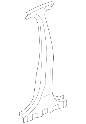 The central right body pillar of Chevrolet Cruze 11-16 is sawn off