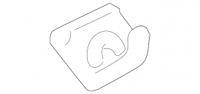 Left rear headliner for Porsche Macan 15-18 mesh mount, black
