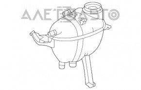 Mercedes W167 GLE 350 450 20-24 Coolant Expansion Tank Without Cap