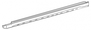 Left threshold Mercedes A-class V177 19-22 AMG pkg