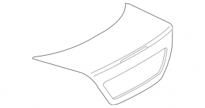 Trunk lid Mercedes W211 02-09 gray