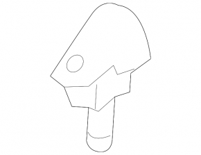 Windshield washer nozzle right Mazda 3 19- Japan built