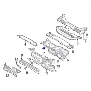 Right Windscreen Wiper Gutter for Ford Escape MK3 13-19
