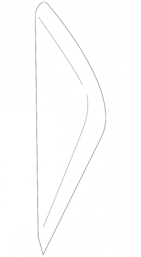 Front panel trim side right Ford Edge 15- black