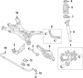 Rear right axle Mazda CX-5 13-16 AWD