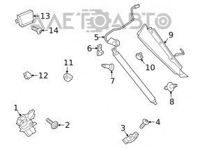 Shock absorber tailgate left Ford Escape MK4 20-23 electric
