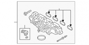 Intake manifold for Land Rover Range Rover Velar 18-23 2.0T