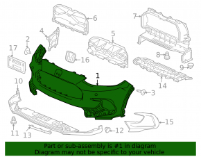 Honda HR-V 23-25 EX-L front bumper