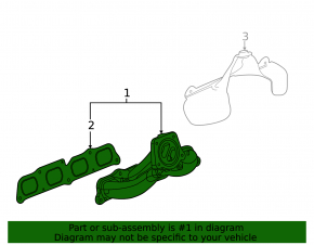 Exhaust manifold Chevrolet Camaro 16-18 2.0T