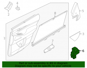 Front right window lift control Nissan Murano 25-26