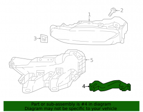 Bracket fog light left Infiniti QX30 17-