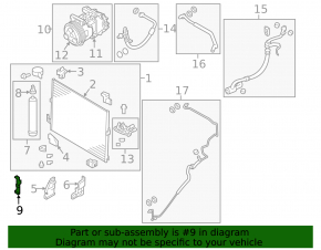 Infiniti QX70 14-17 ambient air temperature sensor