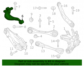 Upper rear right control arm BMW iX 21-25