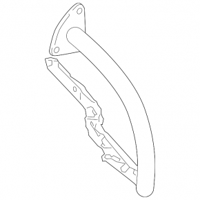 Right trunk lid hinge for VW CC 13-17 rest.