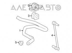Front stabilizer bar for Toyota Prius 2004-2009, 21mm