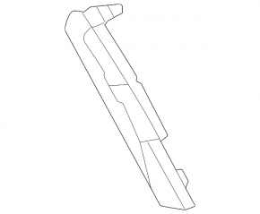 Front bumper molding left Toyota Camry 25-26 LE, XLE