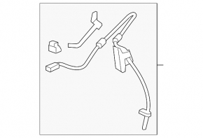 Front Left ABS Sensor for Acura MDX 07-13