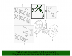 Front Left ABS Sensor for Acura MDX 07-13