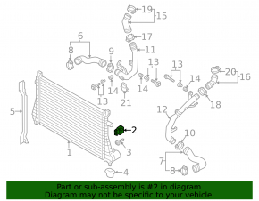 Radiator bracket upper right VW Jetta 19-