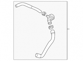 Coolant pipe for VW Tiguan 18-24 2.0T
