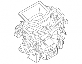 Heater assembly BMW X5 G05 19-24 for 2-zone control