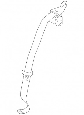 Seat belt rear right Subaru Impreza 4d 17-23 GK black