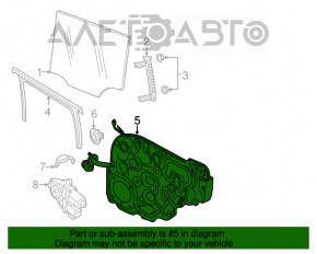 Window lifter with motor rear left Fiat 500X 16-22