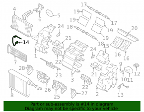 Heater temperature sensor for Subaru Forester 25-26