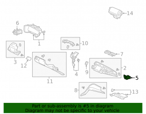 Front Panel Air Deflector Right Honda Insight 19-22