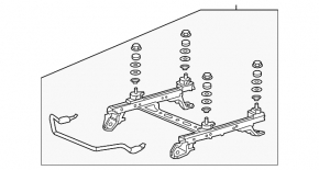 13-15 Acura ILX Passenger Seat Runner with Sensor