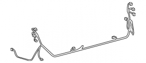 Toyota Prius 50 16-22 rear bumper wiring for 6 parking sensors and lights, broken connectors