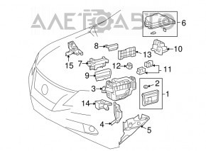 Junction Block Light Lexus RX350 RX450h 10-12