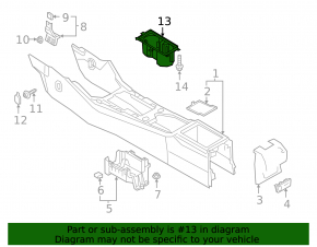 Audi Q3 83A 19-25 Black Center Console Cup Holders