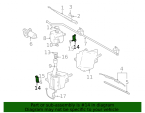 Toyota Avalon 05-12 Windshield Washer Motor