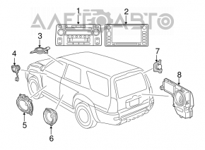 Rear right speaker JBL Toyota Prius 2005-2006