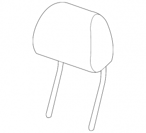 Front right headrest Infiniti QX30 17-19 black leather