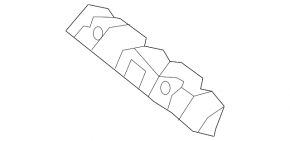 Rear bumper mount, right, small, Kia Soul EV 15-19