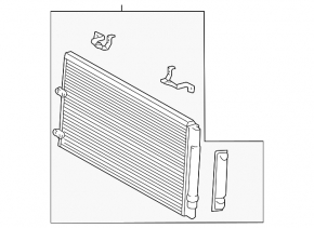 Lexus ES300 ES330 air conditioner condenser radiator