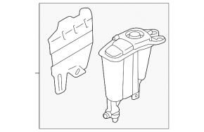Coolant expansion tank for Audi Q5 8R 13-17 3.0